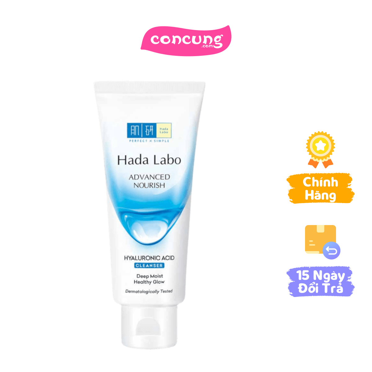 Sữa rửa mặt Hada Labo Advanced Nourish Hyaluron Cleanser 80g