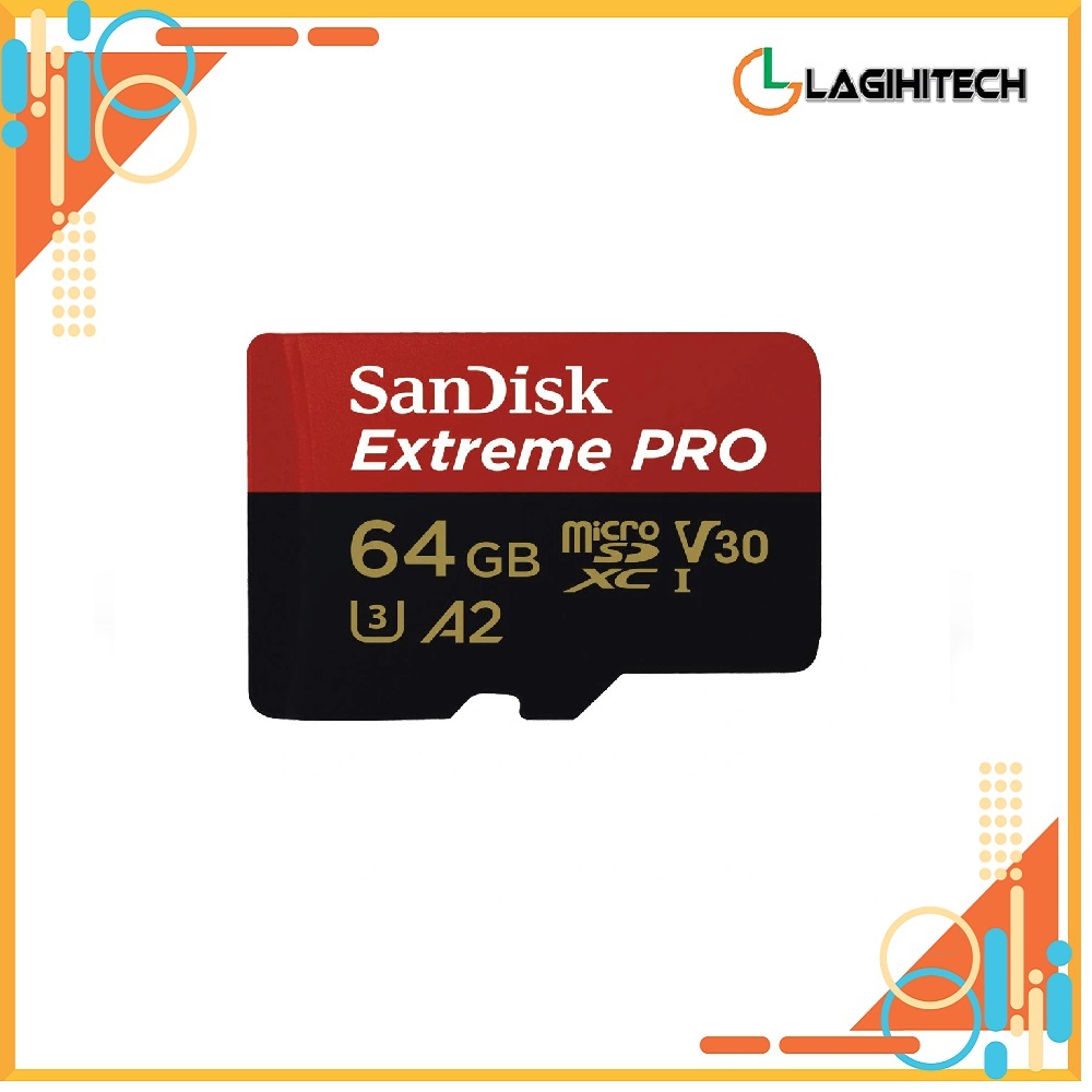 (Lagihitech) Thẻ nhớ MicroSDXC SanDisk Extreme PRO A2 V30 U3 Class 10