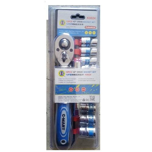 Tuýp bộ 1/2″ 12 chi tiết K0024 C-MART