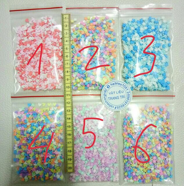 [HCM]Cốm Trộn Slime (100G) Phụ Kiên Trang Trí