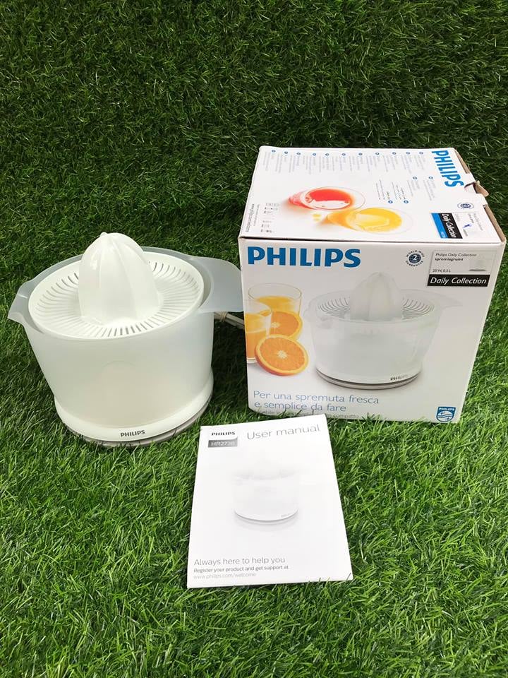 Máy vắt cam Philips HR2738 (Trắng) - Hàng nhập khẩu
