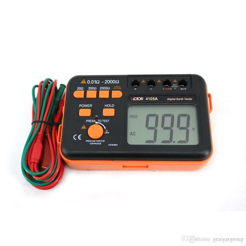 Thiết bị đo điện trở đất Victor 4105A, máy đo tiếp địa, chống sét