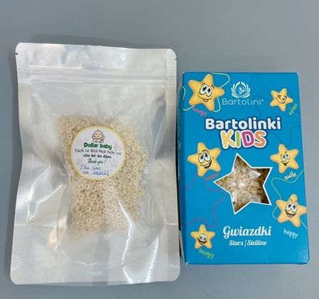 Mì nui các loại  tách lẻ 100g (nui xoắn, nui sao, nui chữ, mì semon, nui sò, nui vũ trụ)