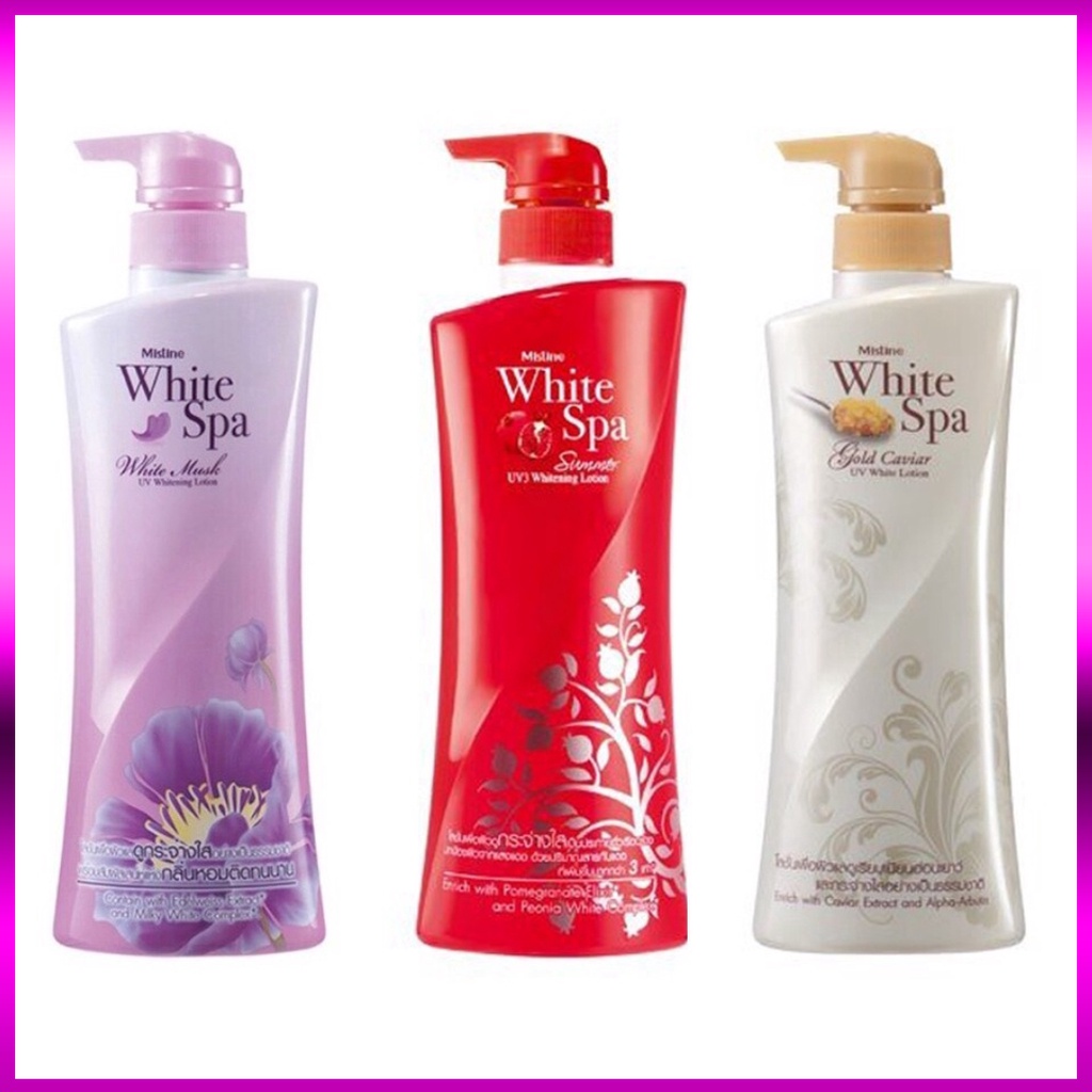 [HÀNG CHÍNH HÃNG] Lotion Dưỡng Trắng Da Mistine White Spa 400ml Thái Lan