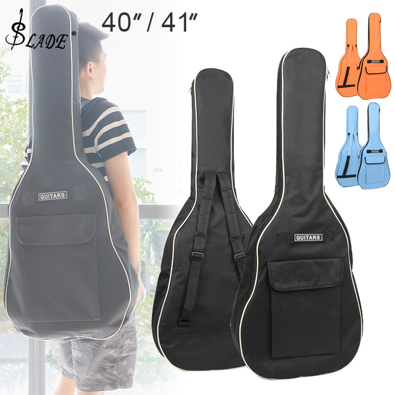 SLADE 40 / 41 Inch Portable Oxford Fabric Acoustic Guitar Soft Case Gig Bag Waterproof Backpack