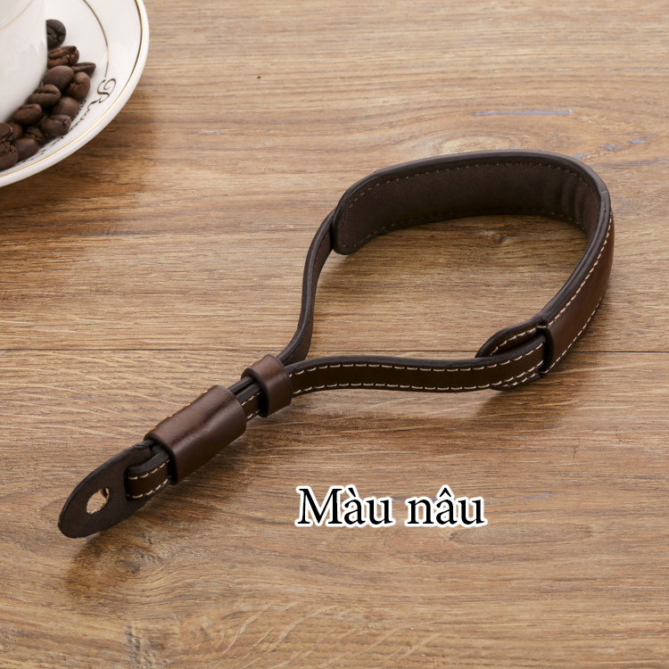 [HCM]Dây máy ảnh đeo cổ tay Handstrap da