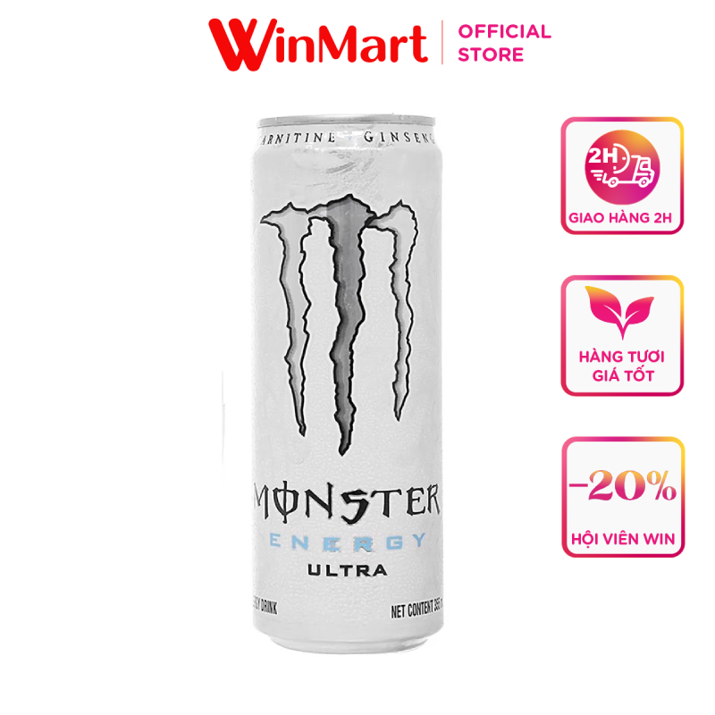 [Siêu thị WinMart] - Nước tăng lực Monster utlral lon 355ml