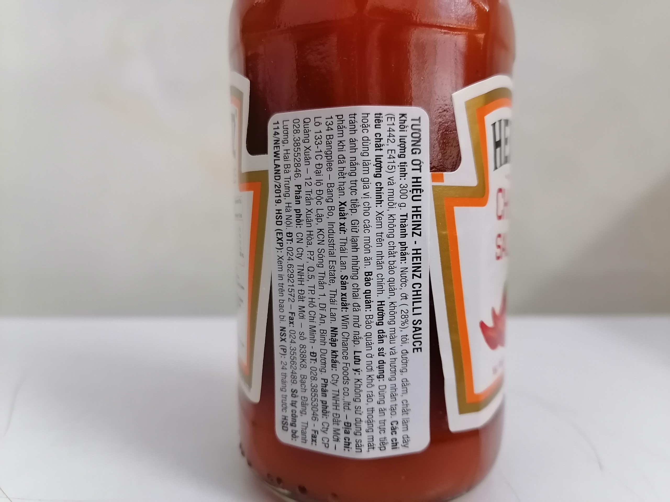 [Chai TT 300g – CAY NHẸ] TƯƠNG ỚT [Thailand] HEINZ Chilli Sauce (bph-hk)
