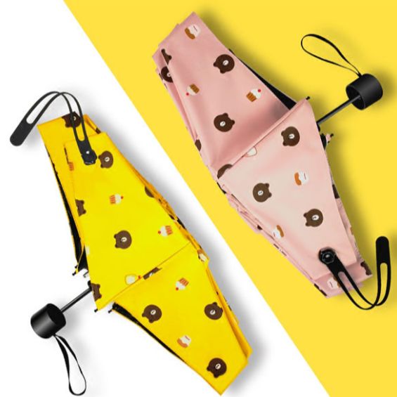 CÂY DÙ GẤP BỎ TÚI HOẠ TIẾT GẤU DỄ THƯƠNG NHIỀU MÀU_Ô gấp Dù đi mưa dù che nắng Ô bỏ túi chống tia UV Dù ô gấp đi mưa Dù che nắng chống tia UV Ô dù học sinh dù cute DÙ GẤP BỎ TÚI