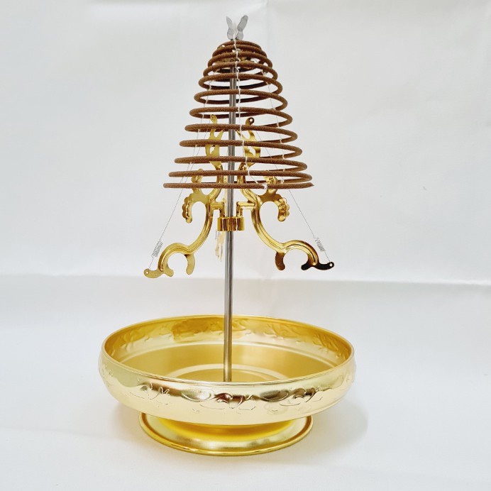 Khay nhang cắm hương vòng bằng hợp kim - đồ thờ cúng