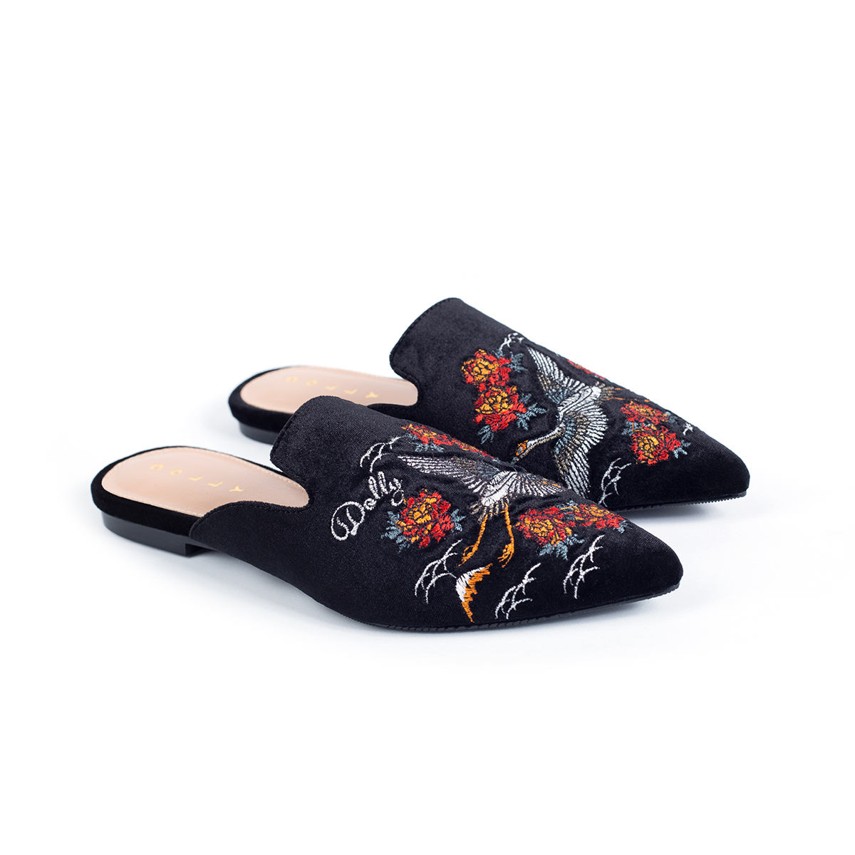 Dép sục thêu nhung DOLLY-1341