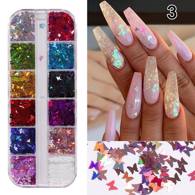 Bướm Trang Trí, Ẩn Gel Nail - sinailmi