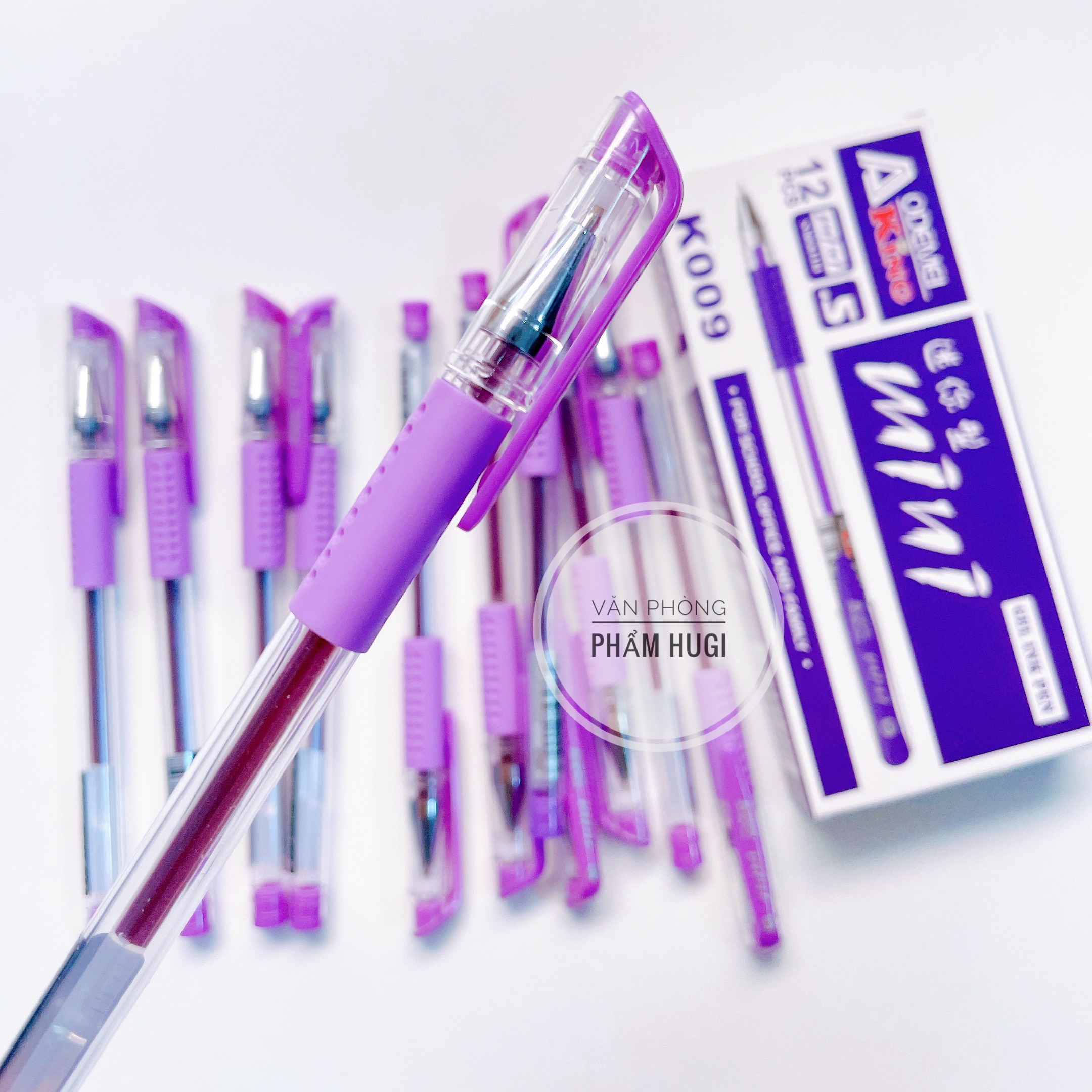 Hộp 12 Cây Bút Mực Nước Mực Xanh/Đỏ/Tím/Đen (Mực đều viết êm)