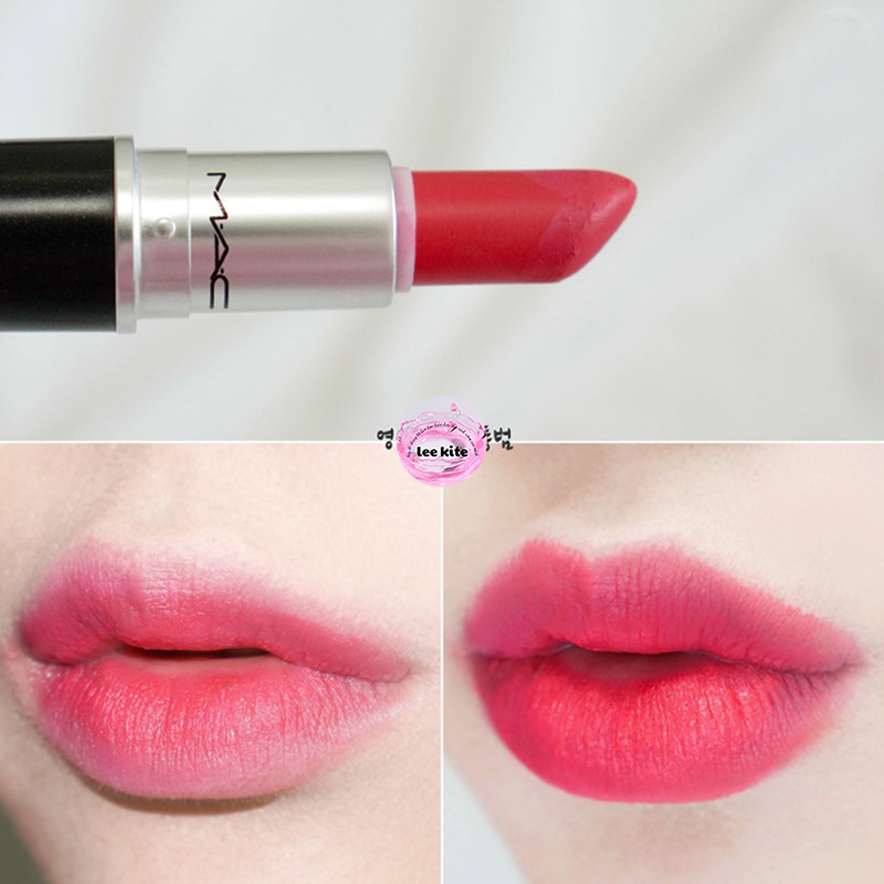 Son Lì Mac Màu 706 Relentlessly Red - Đỏ Hồng San Hô