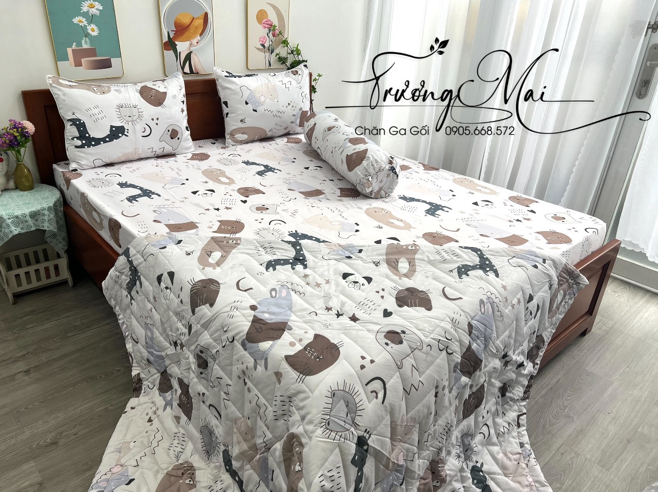 Ga gối vải lụa tencel mềm mướt mát sét không chăn và có chăn nhiều chọn lựa.