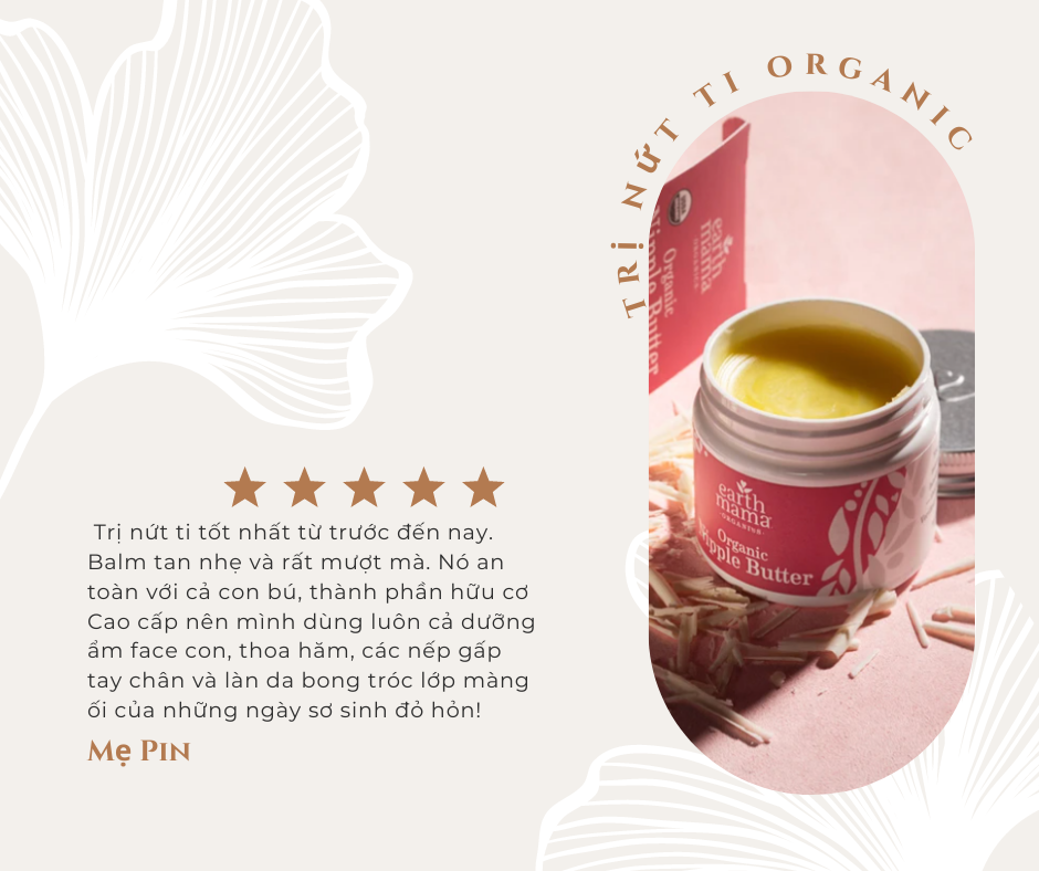 Kem thoa núm vú Earth Mama Nipple Balm