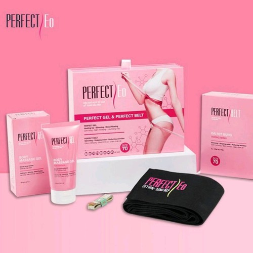 Combo Đai kèm gel giảm mỡ vòng eo hiệu quả Perfect Eo
