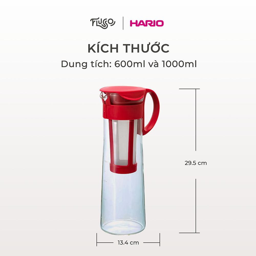 Brewing vessel cold brew Hario 600ml, coffee Ủ cold