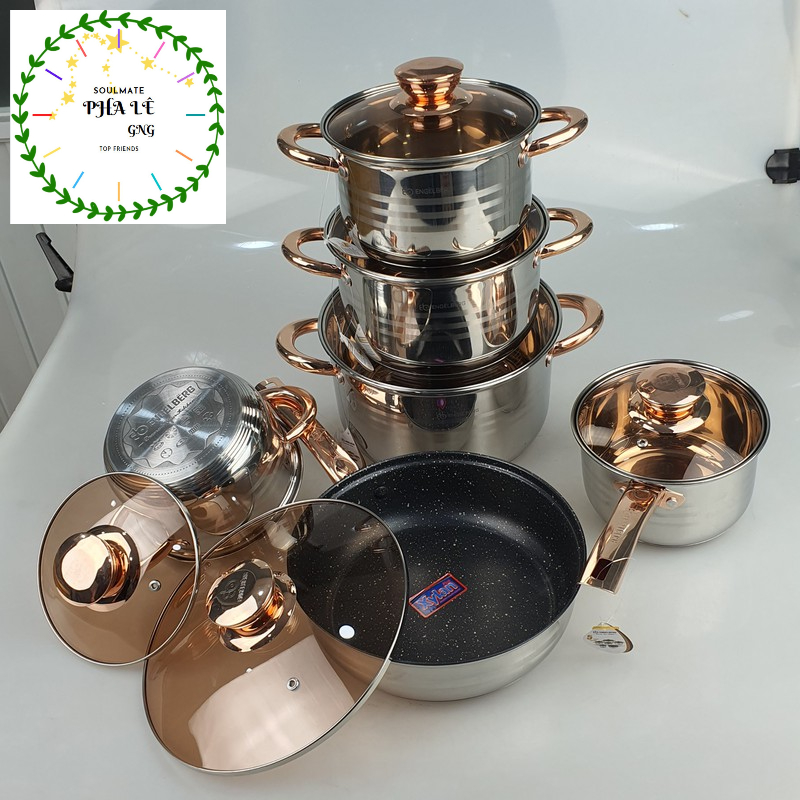 BỘ NỒI 6 MÓN VUNG KÍNH ANGELBERG