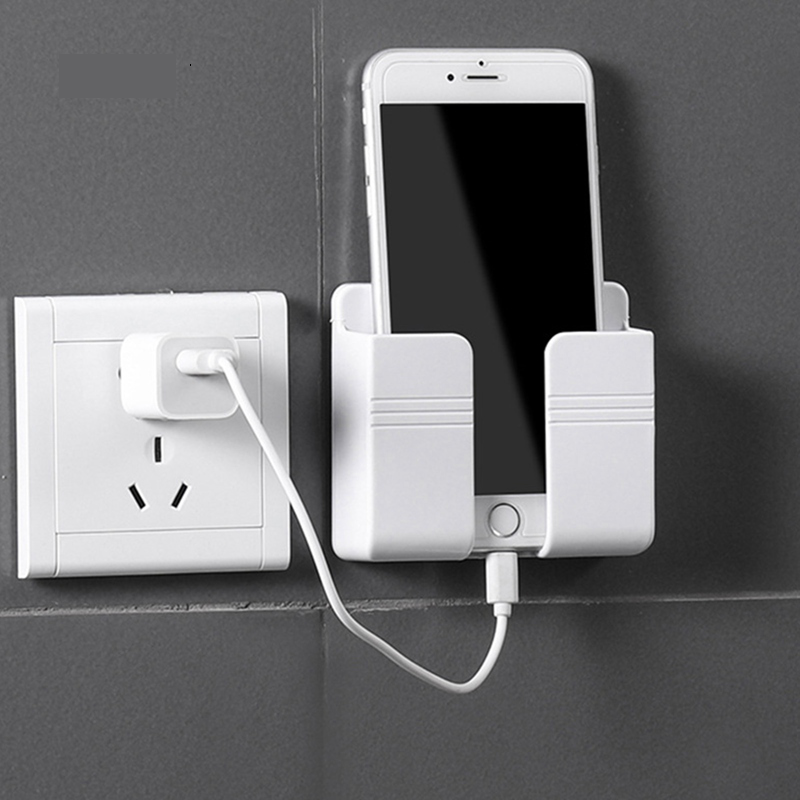 GIÁ ĐỠ ĐIỆN THOẠI , REMOTE DÁN TƯỜNG MÀU NGẪU NHIÊN (1 CÁI) - KỆ ĐỂ ĐIỆN THOẠI KHI SẠC
