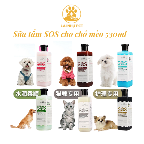 Sữa tắm chó mèo - Sữa Tắm SOS 530ml
