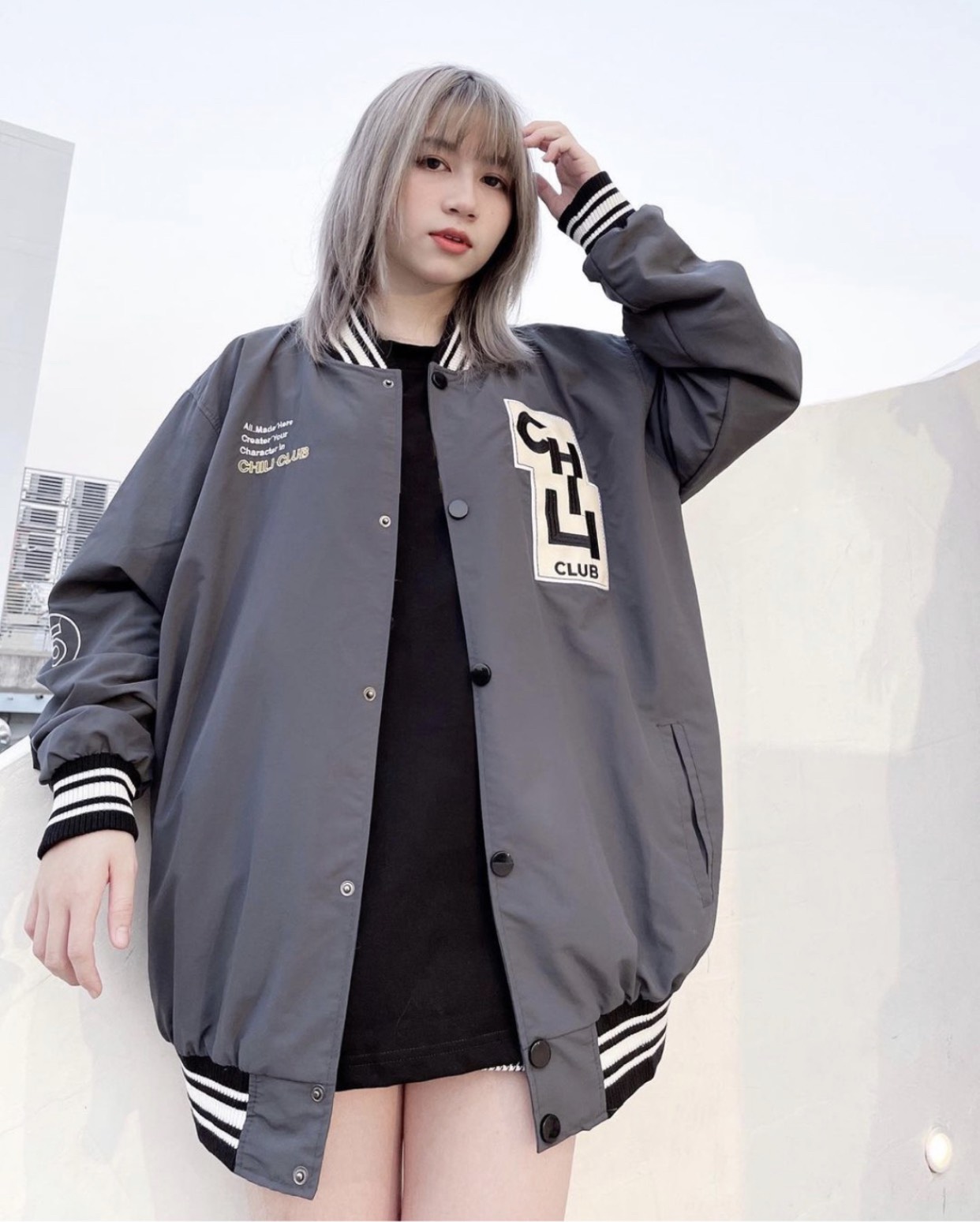 [MẪU HOT] ÁO KHOÁC DÙ NAM, ÁO KHOÁC BOMBER NAM NỮ IN CHILLCLUB SIÊU CHẤT