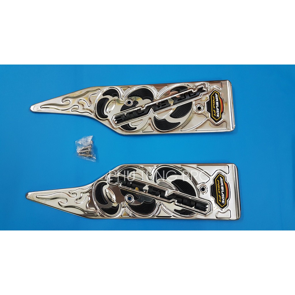 Thảm để chân inox xe airblade 2016, 2017, 2018, 2019