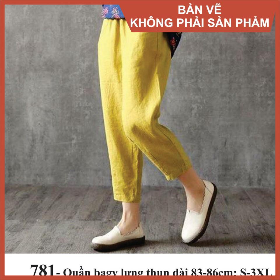 Rập giấy quần bagy lưng thun 781