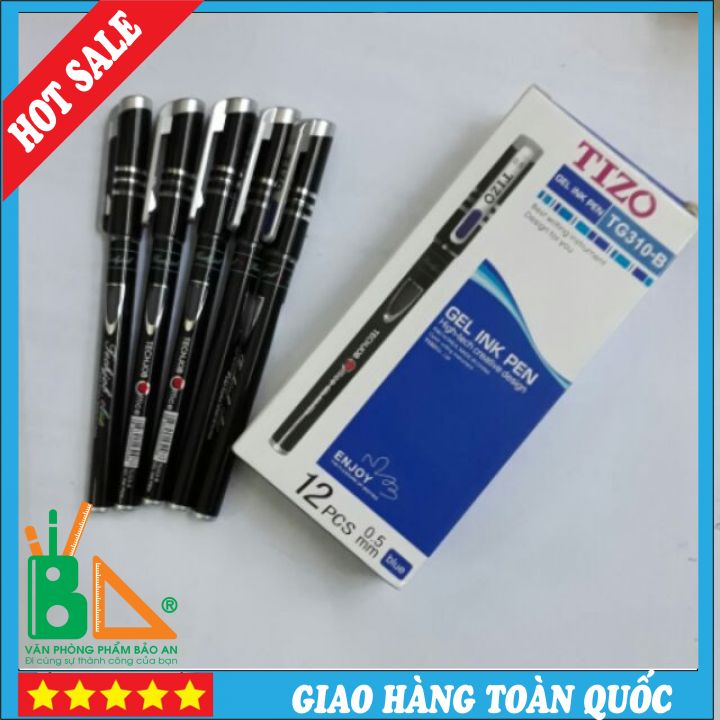 Combo 2 bút bút bi nước tizo tg310 ngòi 0.5mm