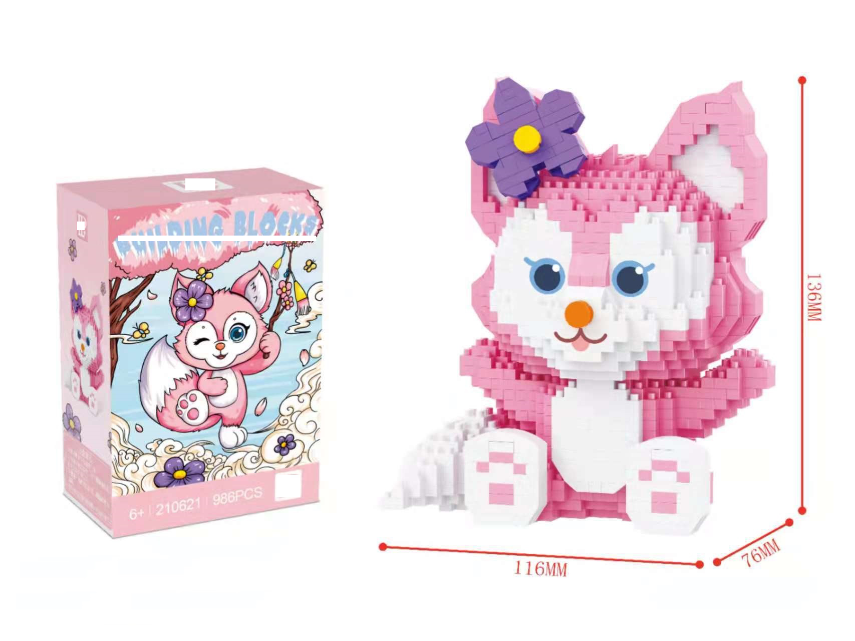 Mô Hình Lắp Ráp Doraemon Mèo Hồng