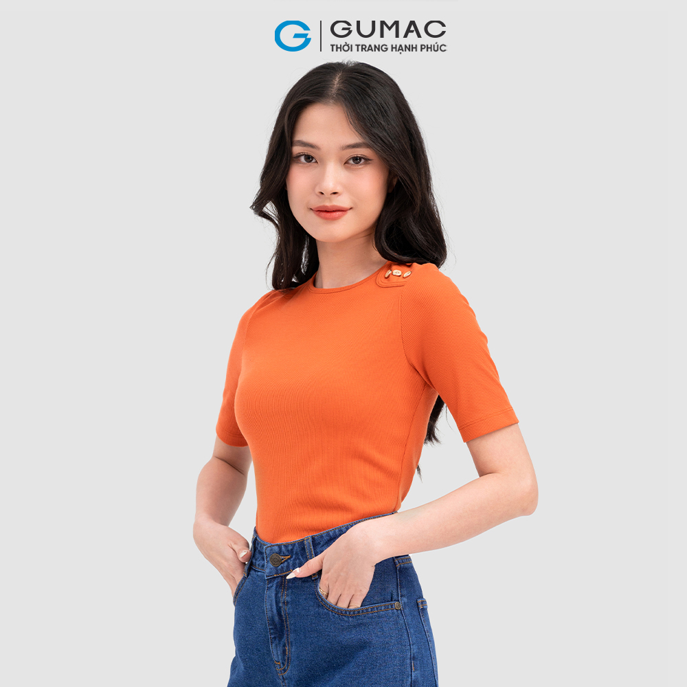 [SALE SỐC] Áo thun kiểu nút vai thời trang GUMAC ATC11065