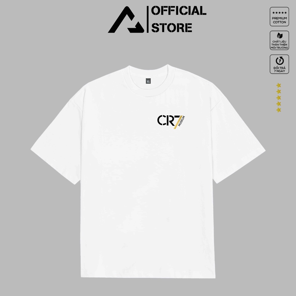 Áo thun Đen - Trắng CR7 100% - Có Áo 100% Cotton