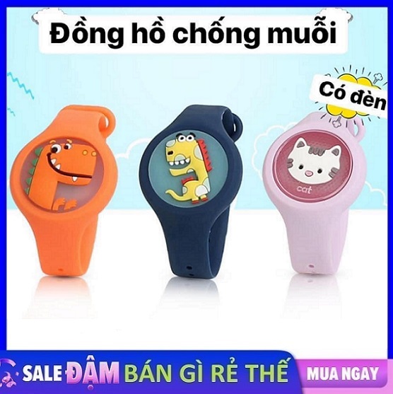 [HCM][ HOT HOT ] Đồng hồ JISU sillicon phát sáng đuổi muỗi cho bé