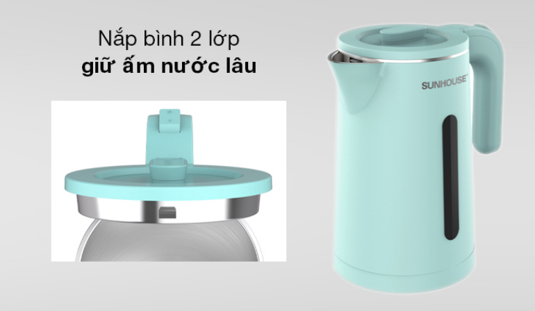 BÌNH ĐUN SIÊU TỐC 1.8L SUNHOUSE SH1351  ( BẢO HÀNH 12 THÁNG )