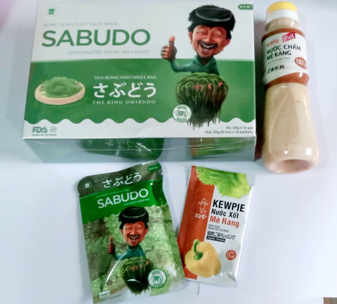 [HCM]COMBO 2 HỘP RONG NHO SABUDO (24 GÓI)