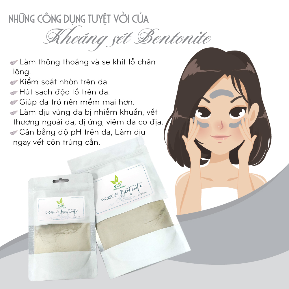 Khoáng sét Bentonite Clay 200g