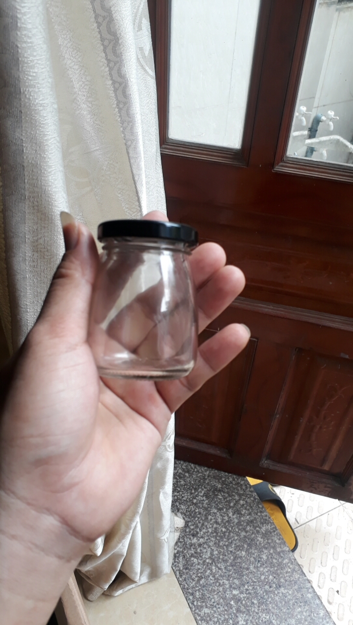 10 Hũ Thủy Tinh Nắp Vặn 100ml  200ml,Đen