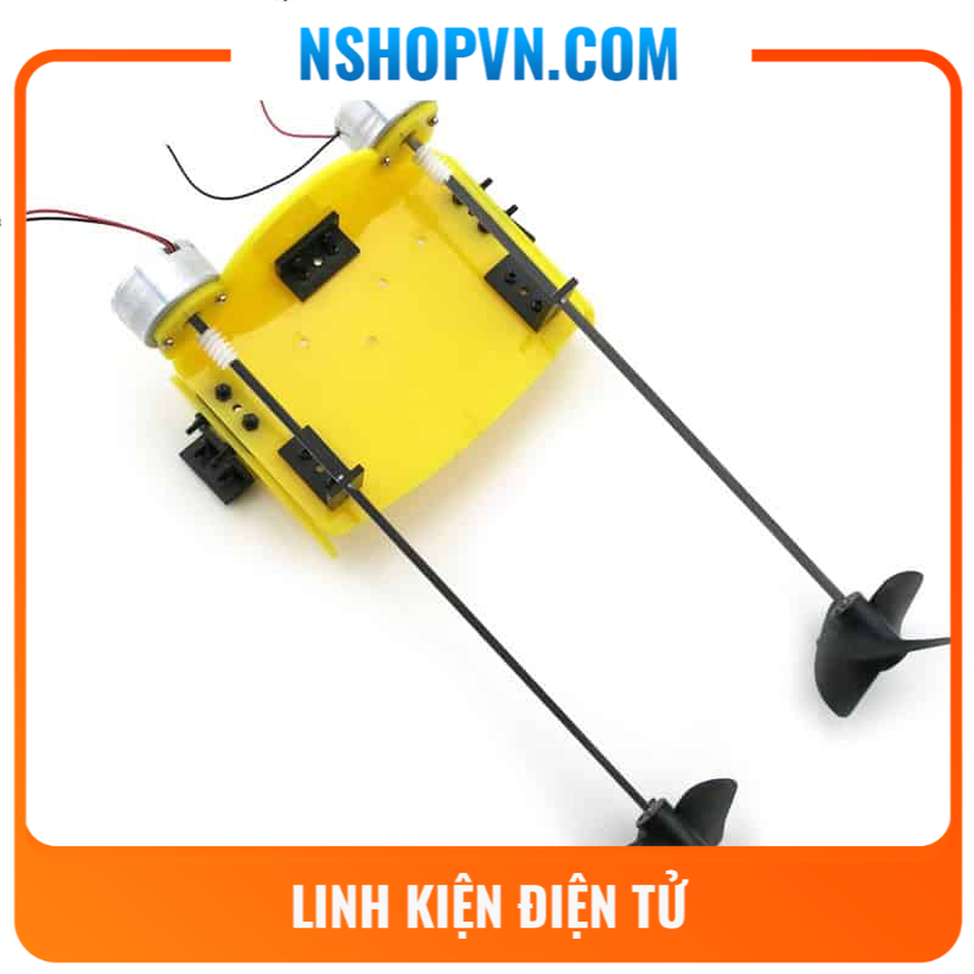 Khung mô hình thuyền 2 chân vịt