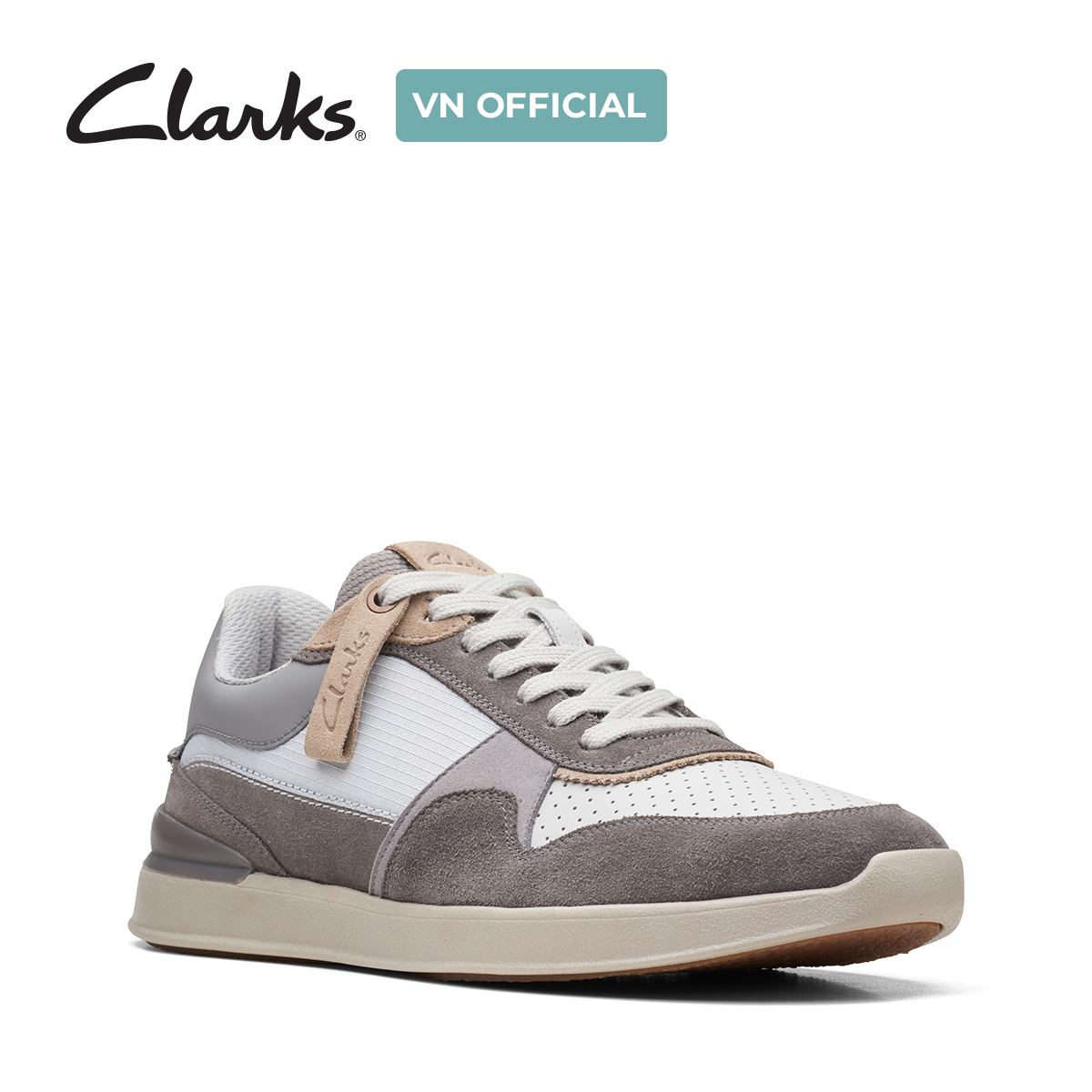 Giày Sneaker Da Lộn Nam Clarks - RaceLite Tor