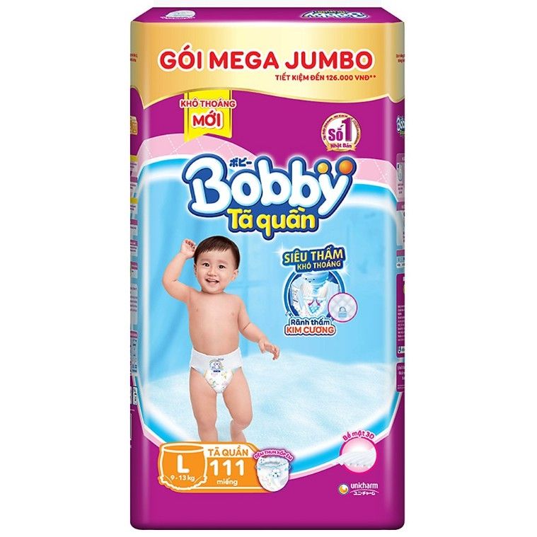 [HCM]Tã quần Bobby L111 +9