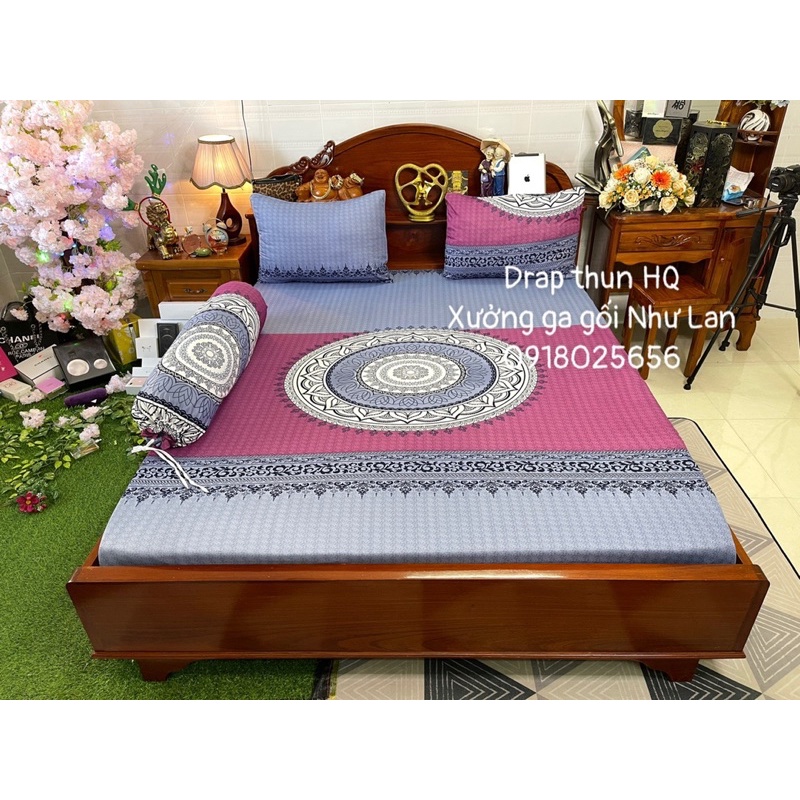 Bộ ga gối Thun Hàn Quốc giá rẽ