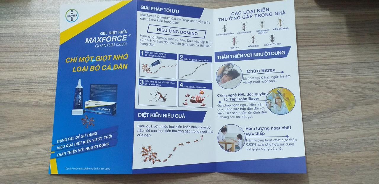 Gel Diệt Kiến MAXFORCE QUANTUM 0.03% Tuýp 12gam (BAYER)