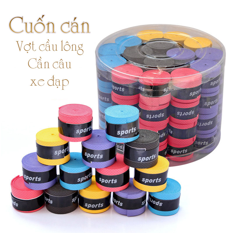 Cuốn cán vợt cầu lông, Cần câu, Xe đạp PK Sports chống trượt thấm mồ hôi PK-1 (Ngu long)