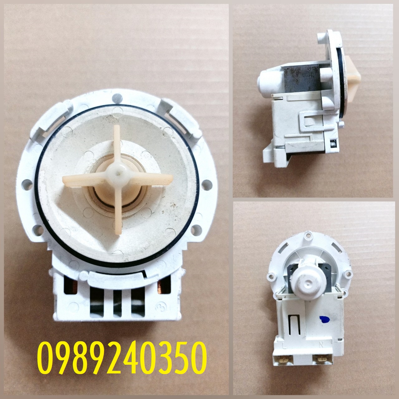 Bơm xả nước máy giặt Electrolux hàng chính hãng tháo máy còn tốt