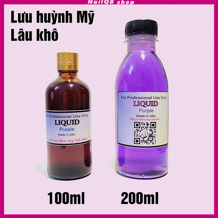 Lưu huỳnh tím đắp móng, vẽ bông nổi cho nail