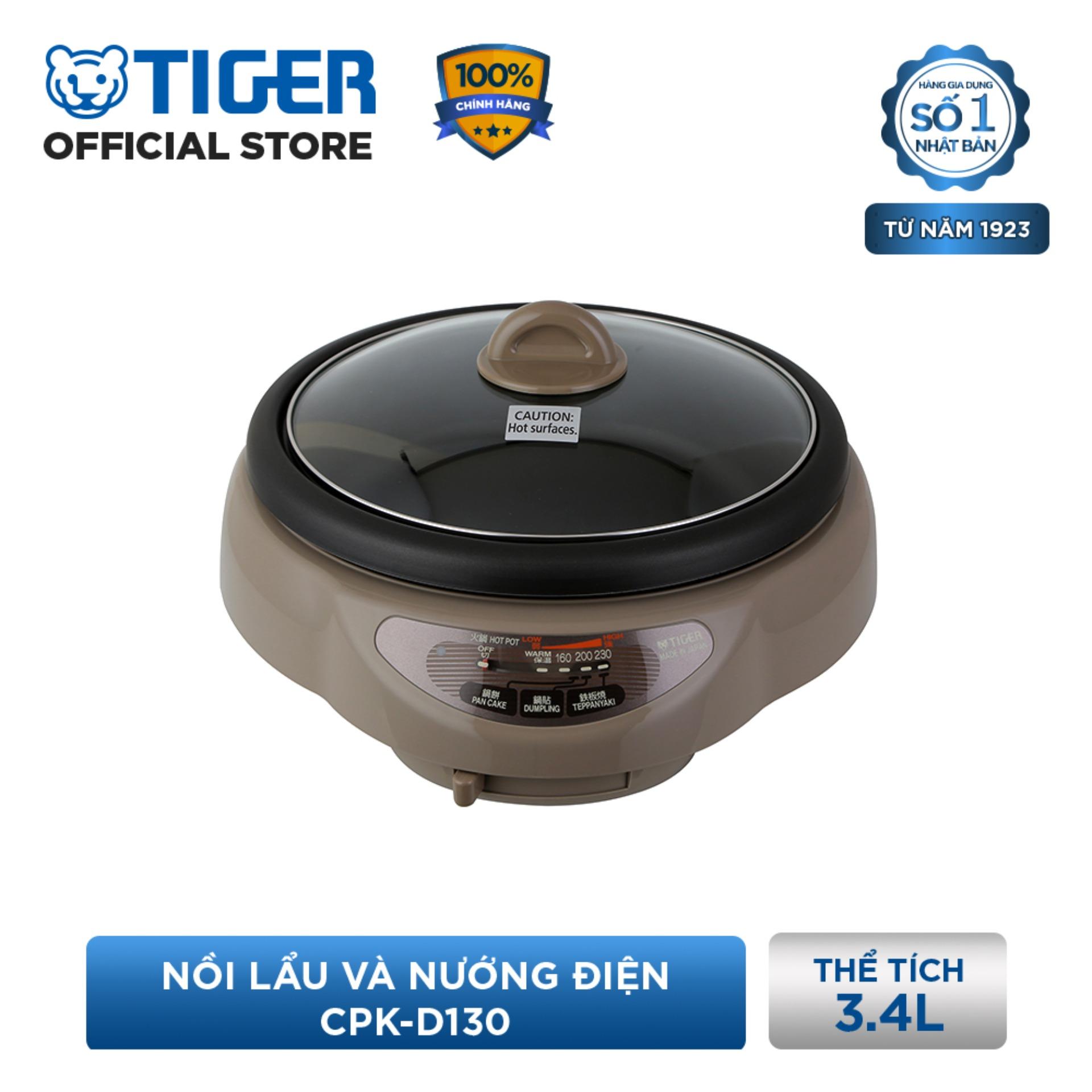 Nồi Lẩu và Nướng Điện Tiger CPK-D130  (3.4 lít)