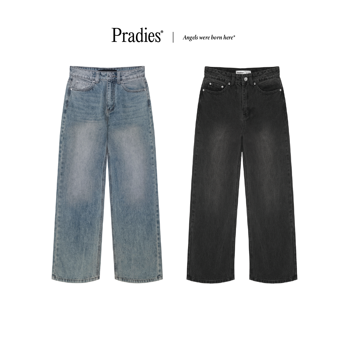 Quần Jeans Nữ PRADIES Form Suông Da Sun