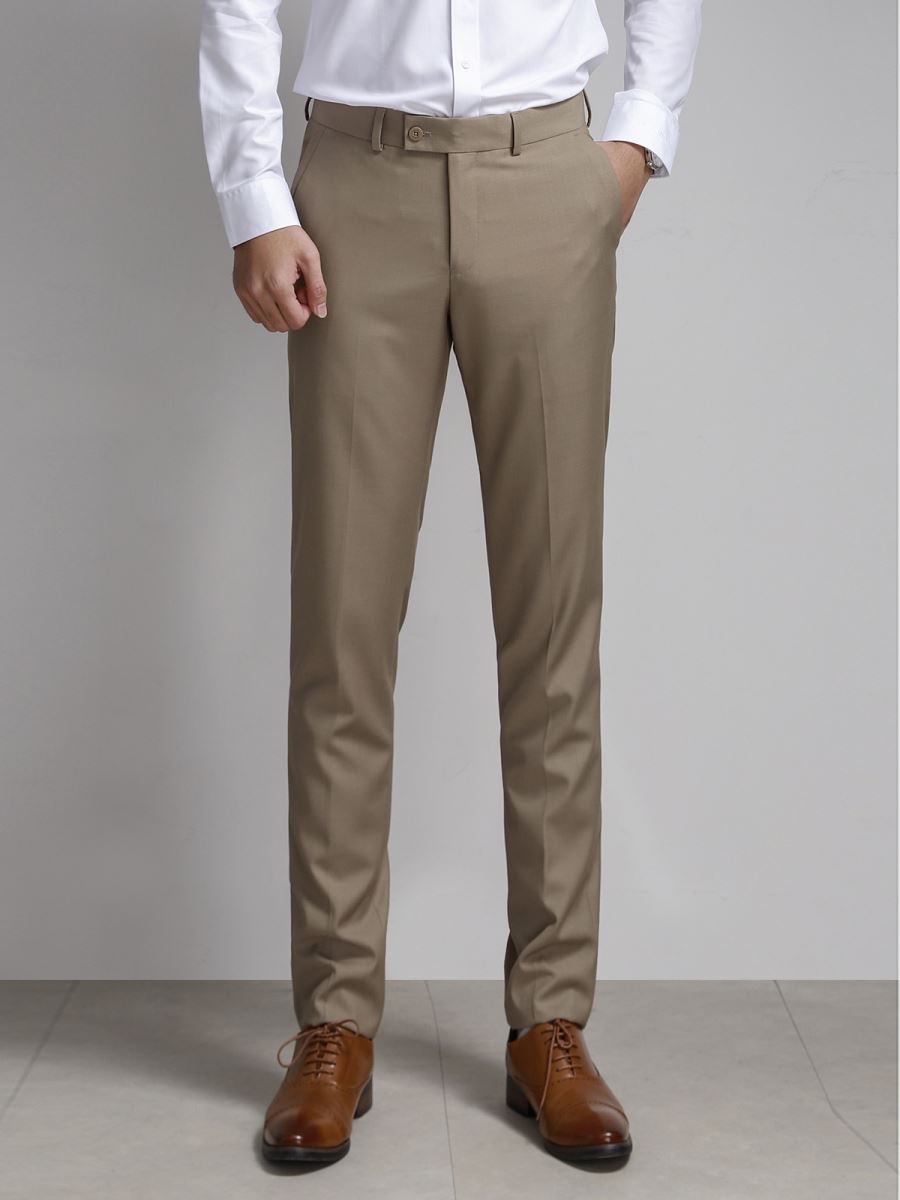 Quần âu nam ARISTINO phom dáng Slim Fit, thấm hút tốt,  ống đứng thoải mái, cạp quần cao hỗ trợ che khuyết điểm - ATR003S7