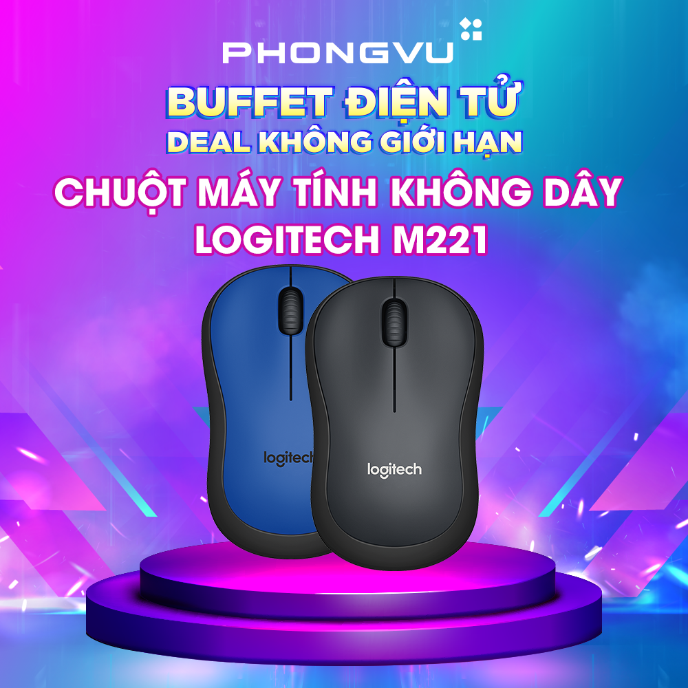 Chuột máy tính không dây Logitech M221 - Bảo hành 36 tháng