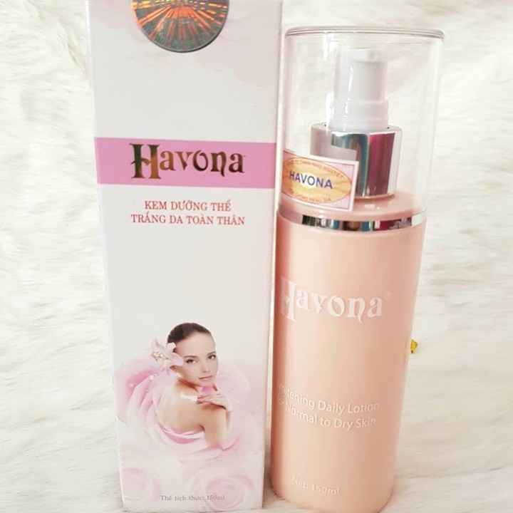 KEM DƯỠNG TRẮNG DA HAVONA MAKE UP BODY